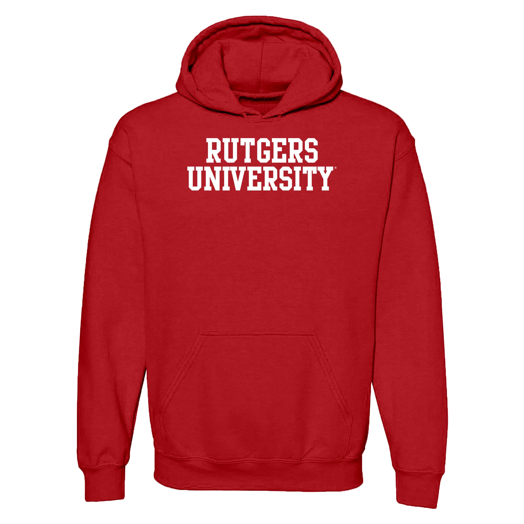 Rutgers University Scarlet Knights Basic Block Hoodie Red