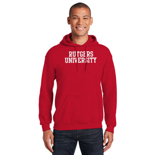 Rutgers University Scarlet Knights Basic Block Hoodie - Red