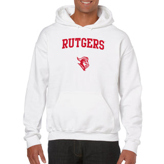 Rutgers University Scarlet Knights Arch Logo Hoodie - White