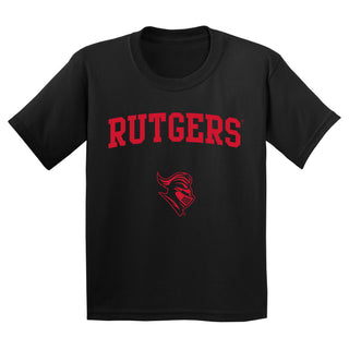 Rutgers University Scarlet Knights Arch Logo Youth T-Shirt - Black