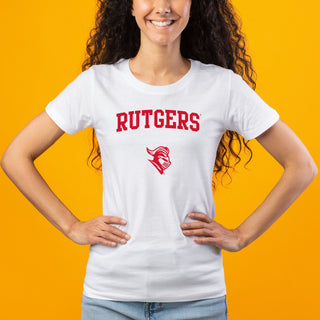 Rutgers University Scarlet Knights Arch Logo Women's T-Shirt - White