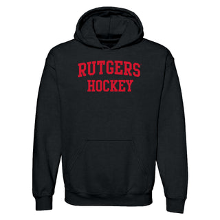 Rutgers Scarlet Knights Arch Logo Hockey Hoodie - Black