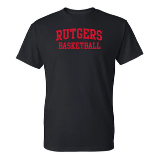 Rutgers Scarlet Knights Arch Logo Basketball T-Shirt - Black