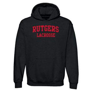 Rutgers Scarlet Knights Arch Logo Lacrosse Hoodie - Black
