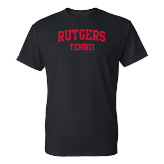 Rutgers Scarlet Knights Arch Logo Tennis T-Shirt - Black