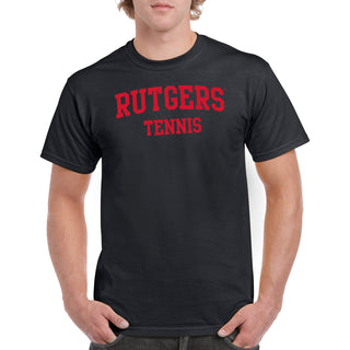 Rutgers Scarlet Knights Arch Logo Tennis T-Shirt - Black