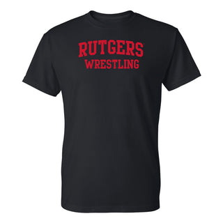 Rutgers Scarlet Knights Arch Logo Wrestling T-Shirt - Black