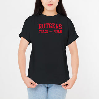 Rutgers Scarlet Knights Arch Logo Track & Field T-Shirt - Black