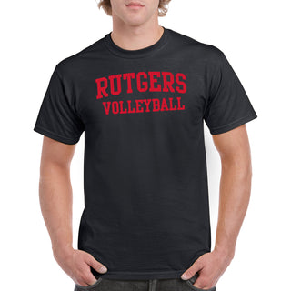 Rutgers Scarlet Knights Arch Logo Volleyball T-Shirt - Black