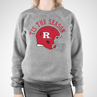 Rutgers Scarlet Knights Tis the Season Crewneck - Sport Grey