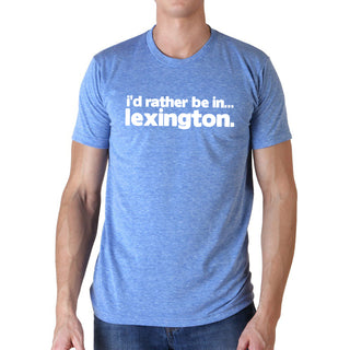 I'd Rather Be in Lexington T-Shirt - Lake Blue Triblend