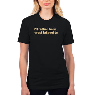 I'd Rather Be in West Lafayette NLA T-Shirt - Black