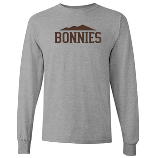 St. Bonaventure Secondary Logo Longsleeve - Sport Grey