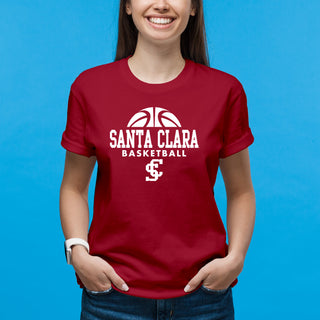 Santa Clara Broncos Basketball Hype T-Shirt - Cardinal