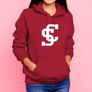Santa Clara Broncos Primary Logo Hoodie - Cardinal