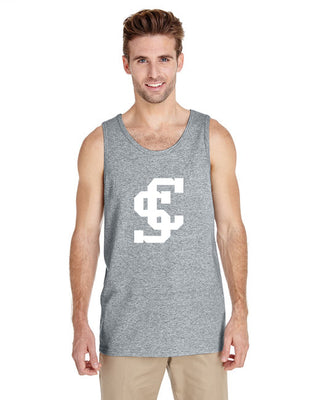 Santa Clara Broncos Primary Logo Tank Top - Sport Grey