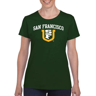 San Francisco Dons Arch Logo Womens T-Shirt