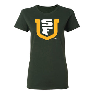 San Francisco Dons Primary Logo Womens T-Shirt - Forest