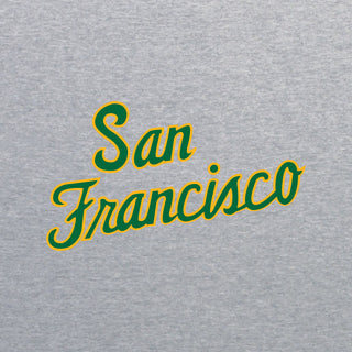 San Francisco Dons Script Logo Crewneck Sweatshirt - Sport Grey