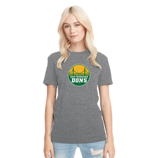 San Francisco Dons Bridge Logo Distressed NLA Triblend T-Shirt - Premium Heather