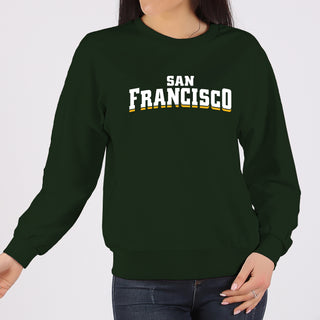 San Francisco Dons Wordmark Crewneck Sweatshirt - Forest