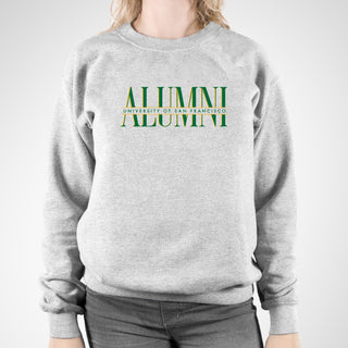San Francisco Dons Classic Alumni Crewneck Sweatshirt - Sport Grey