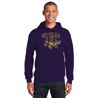 San Francisco State University Gators Arch Logo Hoodie - Purple