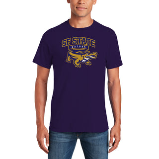 San Francisco State University Gators Arch Logo T-Shirt - Purple