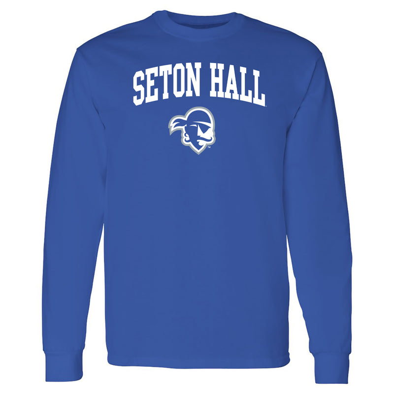 Seton Hall University Pirates Arch Logo Long Sleeve T-Shirt - Royal