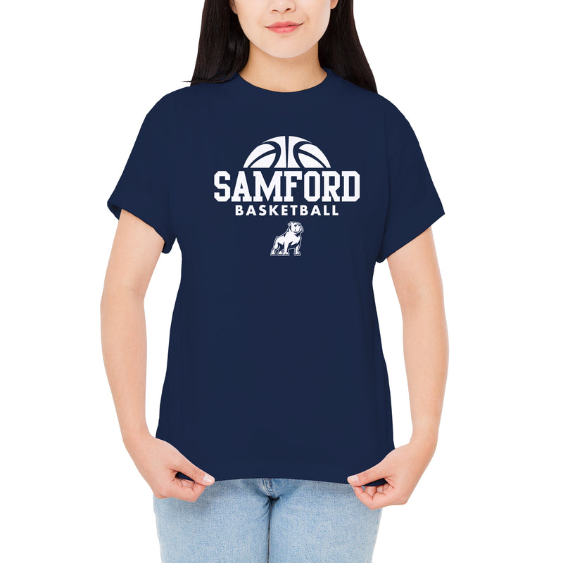 Samford Basketball Hype T-Shirt - Navy