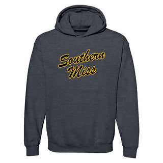 Southern Mississippi Script Logo Hoodie - Dark Heather