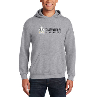 Southern Mississippi Institutional Logo Hoodie - Sport Grey