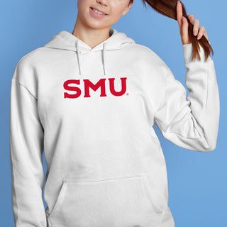 Southern Methodist University Mustangs Basic Block Hoodie - White