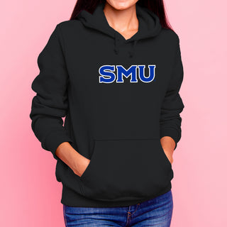 Southern Methodist University Mustangs Basic Block Outline Hoodie - Black
