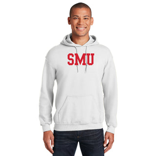 Southern Methodist University Mustangs Basic Block Hoodie - White