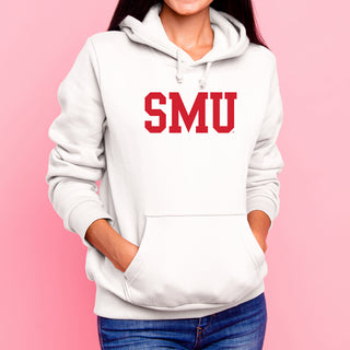 Southern Methodist University Mustangs Basic Block Hoodie - White