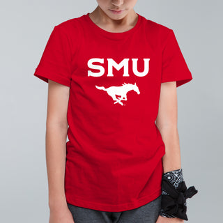 Southern Methodist University Mustangs Arch Logo Youth T-Shirt
