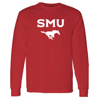 Southern Methodist University Mustangs Arch Logo Long Sleeve T-Shirt