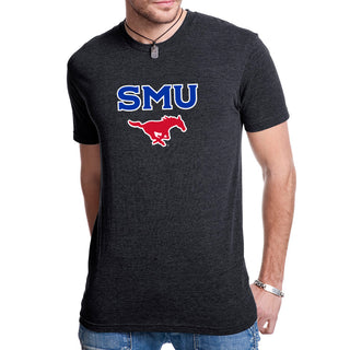 Southern Methodist University Mustangs Arch Logo NLA Triblend T-Shirt