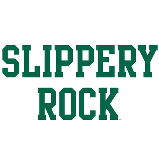 Slippery Rock University The Rock Basic Block Short Sleeve T Shirt - White
