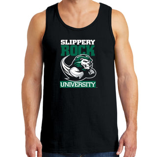 Slippery Rock University The Rock Primary Logo Tank Top - Black
