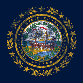 New Hampshire State Flag NLA T-Shirt - Midnight Navy