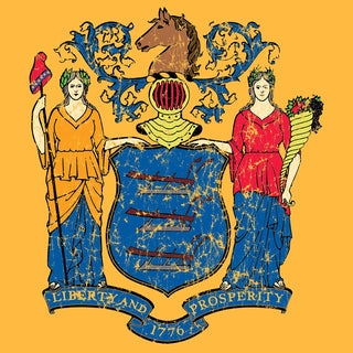 New Jersey State Flag NLA T-Shirt - Gold