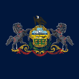 Pennsylvania State Flag NLA T-Shirt - Midnight Navy