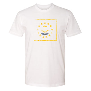 Rhode Island State Flag NLA T-Shirt - White