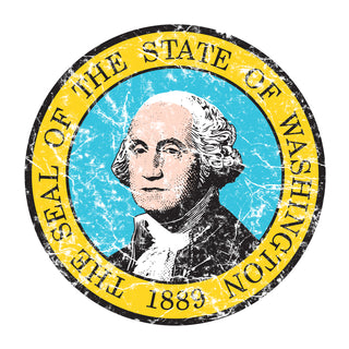 Washington State Flag NLA T-Shirt - White