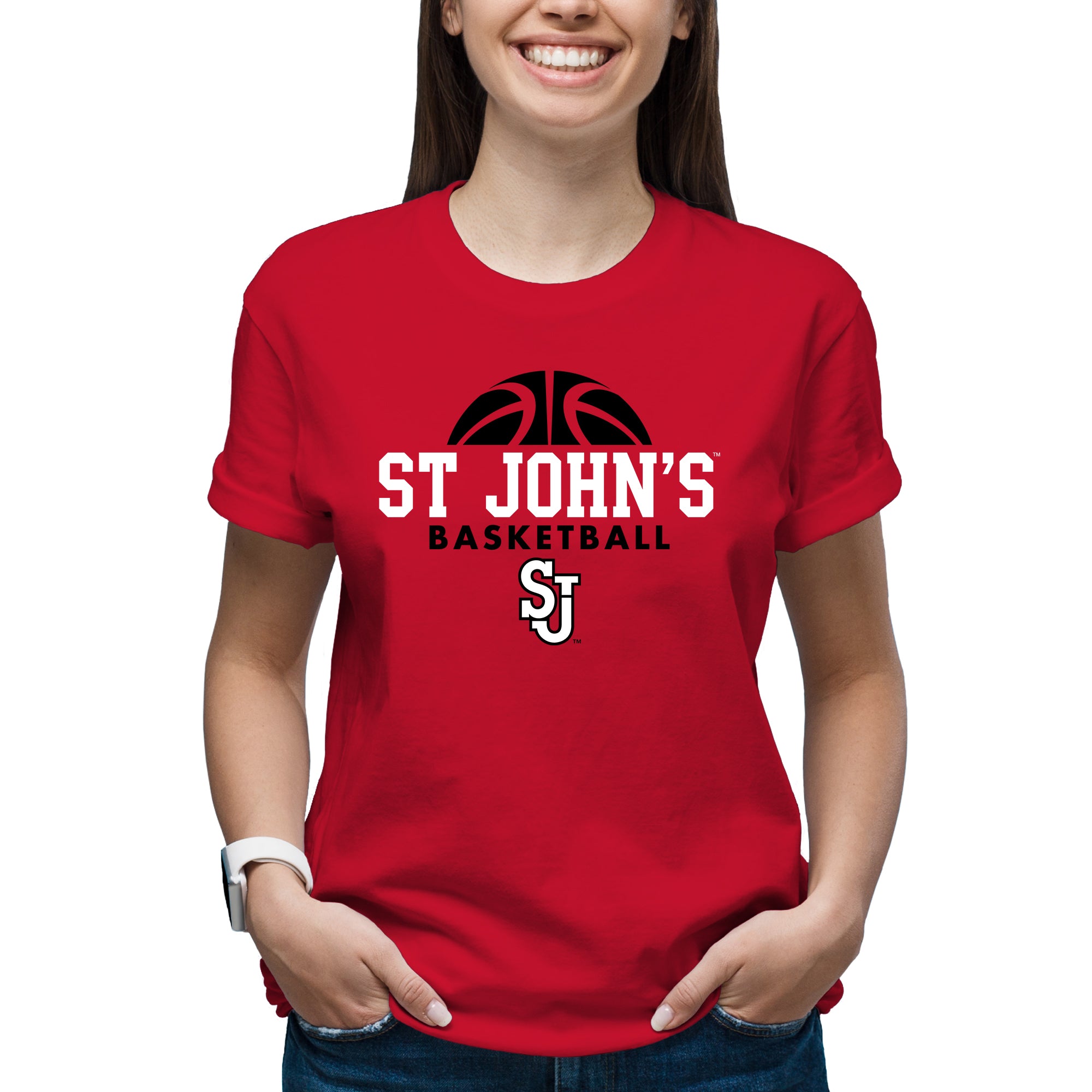 St John's University Red Storm Basketball Hype T-Shirt Red