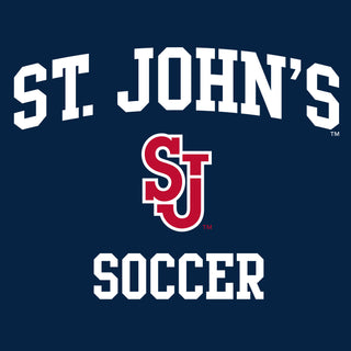 St John's Red Storm Arch Logo Soccer T-Shirt - Navy