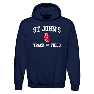 St John's Red Storm Arch Logo Track & Field Hoodie - Navy