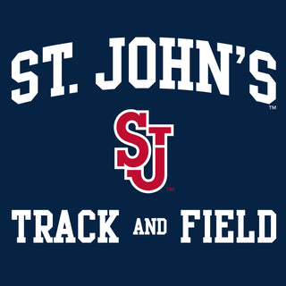 St John's Red Storm Arch Logo Track & Field Hoodie - Navy